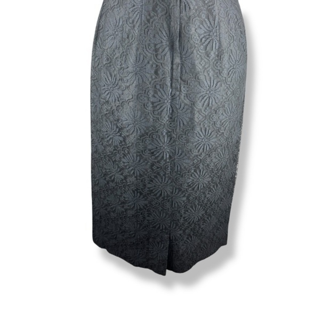 Lilli Diamond Black Lace Wiggle Dress Womens‎ Size Small Glam Vintage 50s 60s - Picture 11 of 16